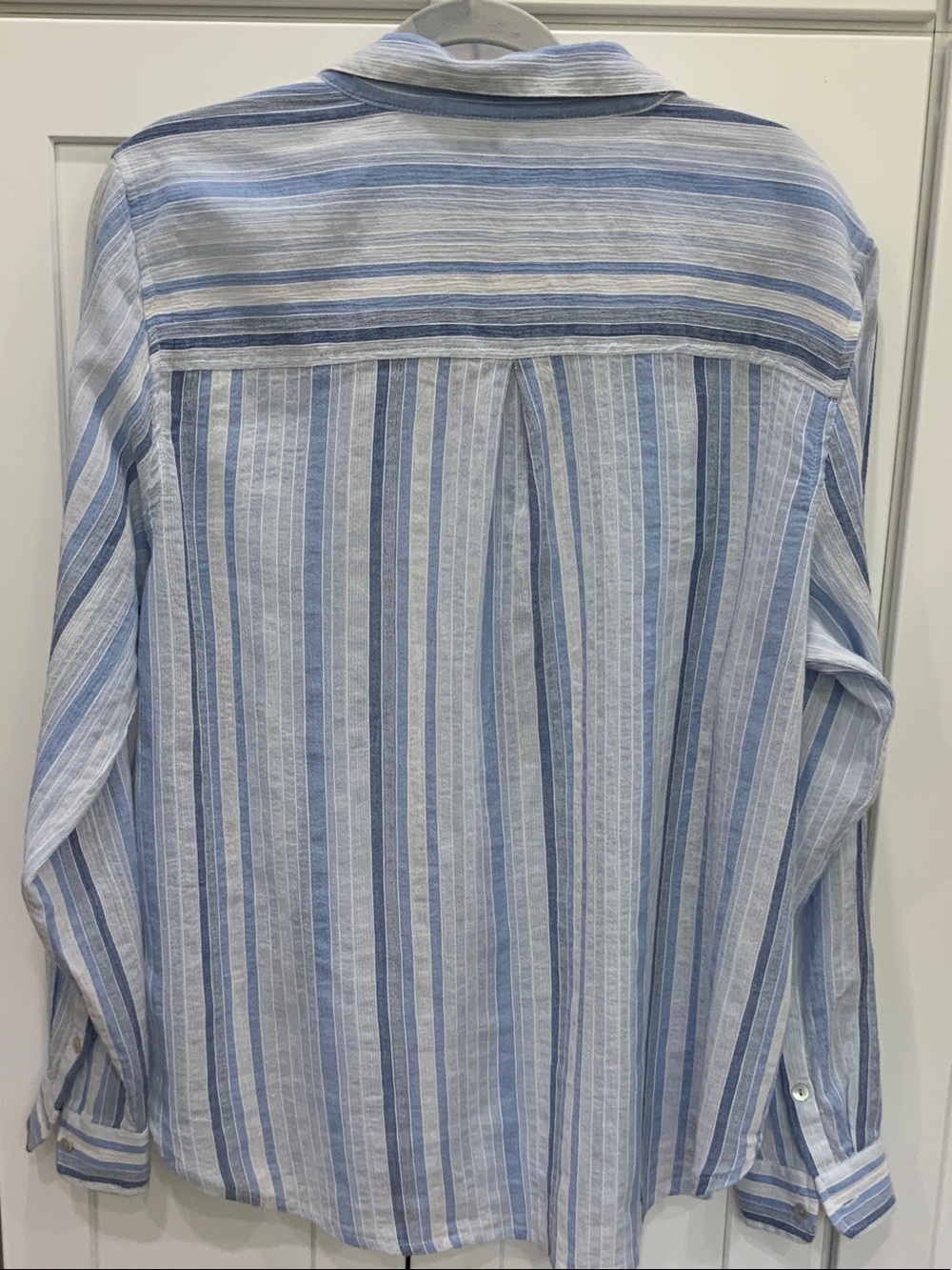 Lucky Brand Light Blue & White Striped Button-Down Shirt - Picture 2 of 3